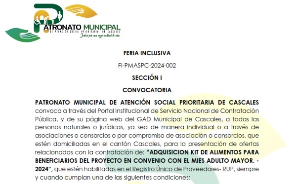 CONVOCATORIA 2, PATRONATO MUNICIPAL DE ATENCIÓN SOCIAL PRIORITARIA DE CASCALES