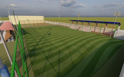 🏟️👍| Inició la construcción del graderio en el estadio del Polideportivo Rogelio González.
